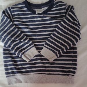 Striped Navy and White Sweater